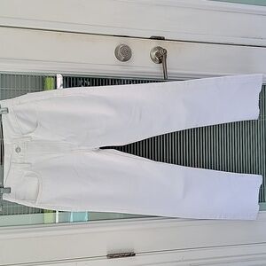 Re/Done 70s Ultra High Rise Stove Pipe Jeans in Vintage White Sz 26 Button Fly